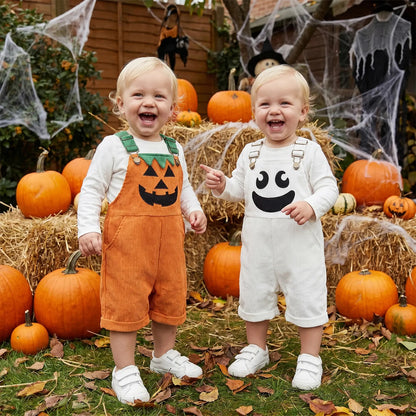 😈🎃 TODDLER HALLOWEEN DEVIL OVERALLS