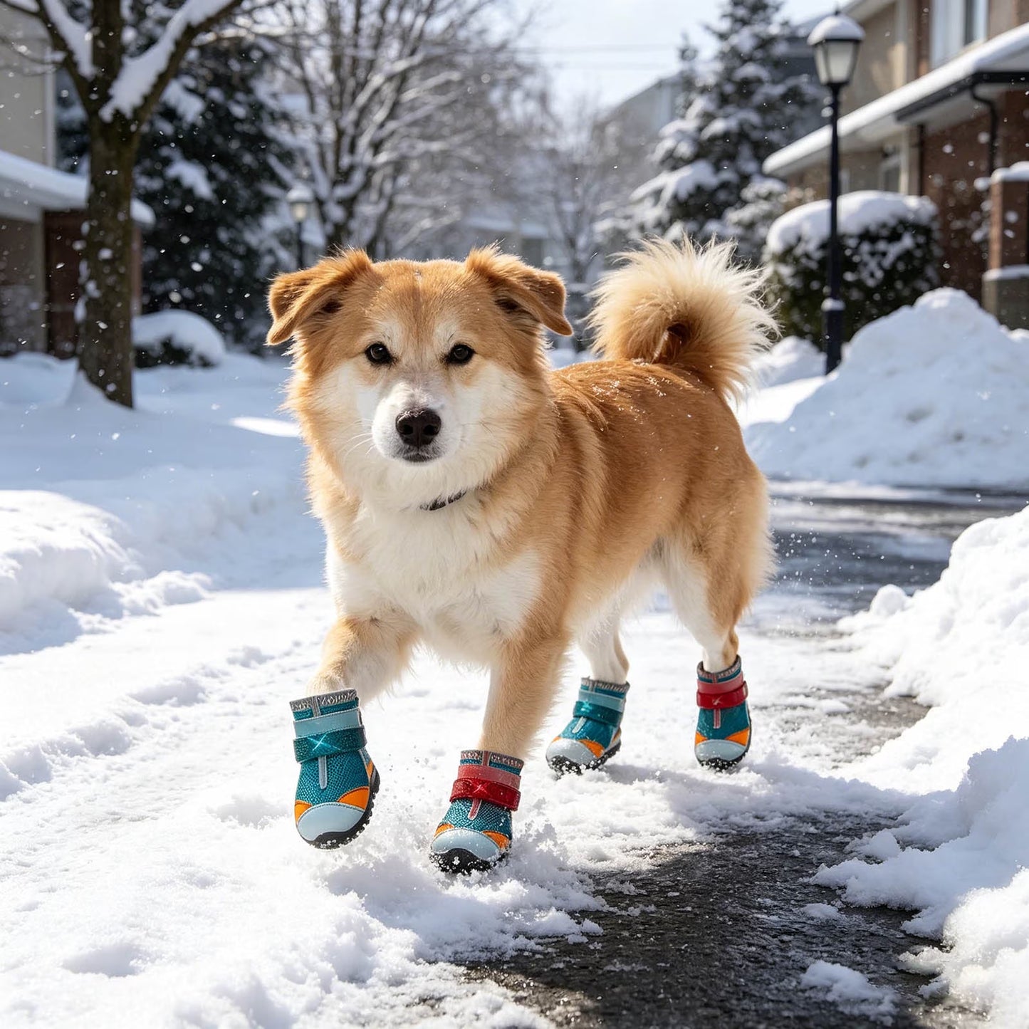 Dog Shoes with Built-in Lights