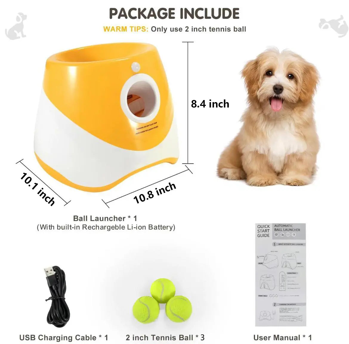 HOLIDAY PET ESSENTIAL SALE | Automatic Dog Ball Launcher Toy