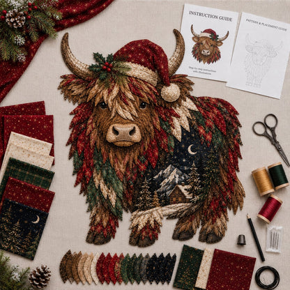 🎄🎅Christmas Woodland Wildlife DIY Patchwork Kit – ✨Create a Festive Handmade Keepsake (📦Buy 2 Free Shipping)