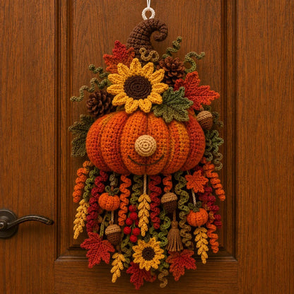 🎃Halloween Early Bird Special Sale 🧶 DIY Seasonal 3D Crochet Door Hanger Kit Collection | ⏳Coordinated Yarn, Filling, Accessories & Step-by-Step Instructions Included 💕