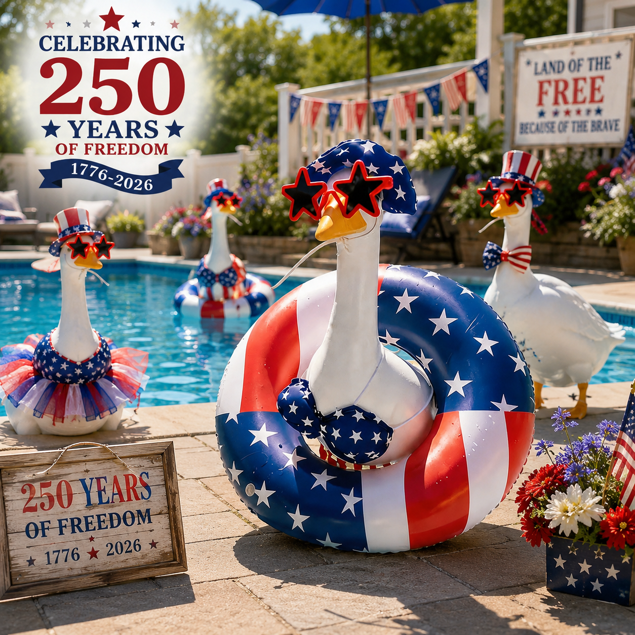 🦢America's Favorite Porch Goose Outfit – Complete 4th of July Beach Party Look🇺🇸