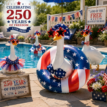 🦢America's Favorite Porch Goose Outfit – Complete 4th of July Beach Party Look🇺🇸