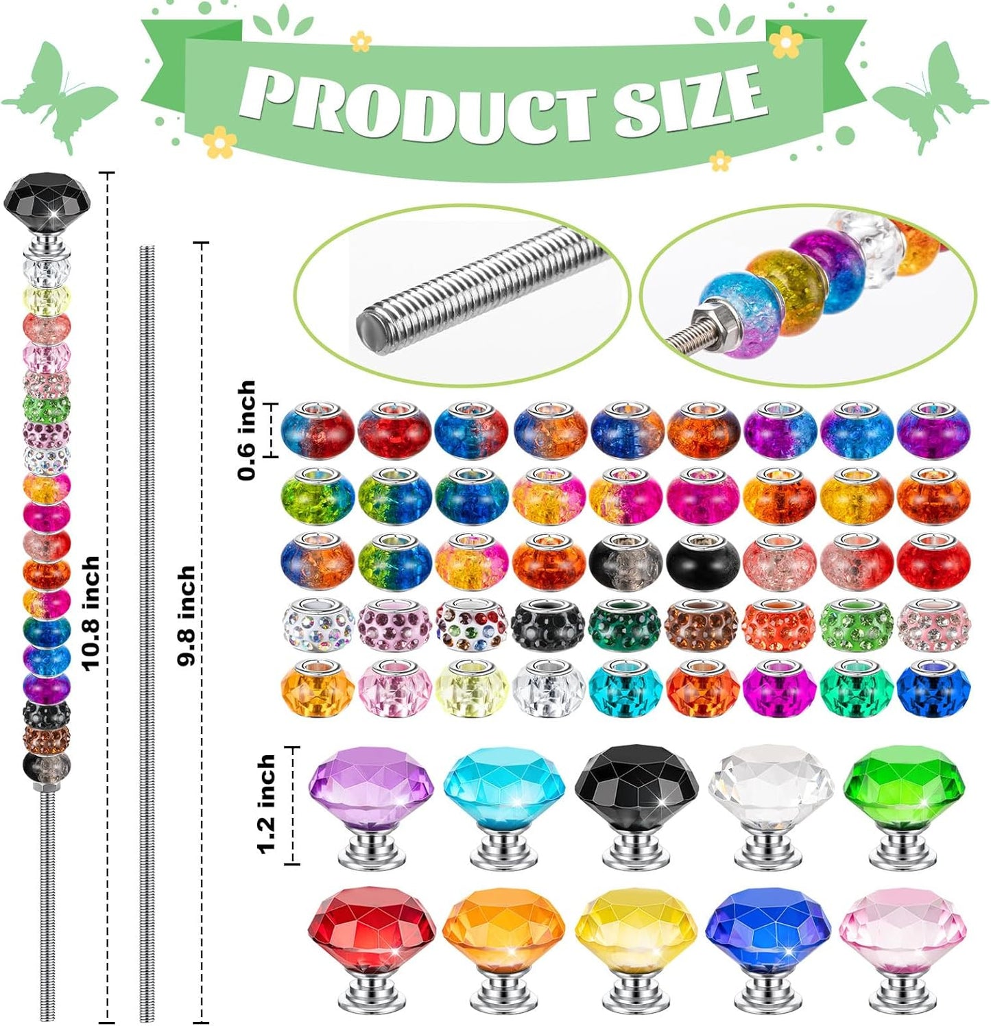 🔥DIY Fairy Wand Garden Stake Beads Kits