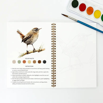 🔥Christmas Sale🎁 🖼️Beginner-Friendly💕 Watercolor Workbook