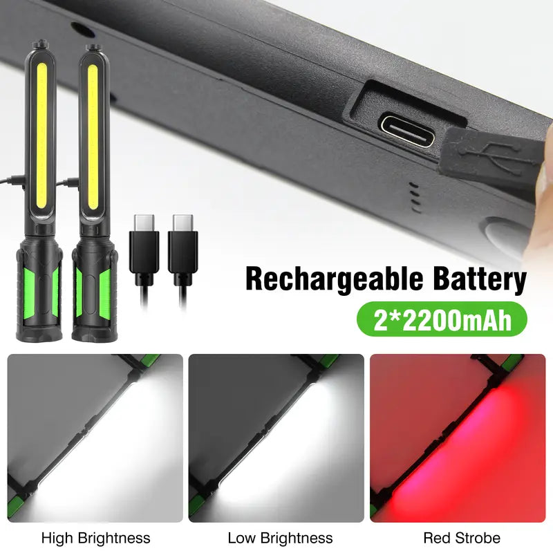 【FathersDayGift】2400LM USB Work Light Bar for Car Repair & Garage Use
