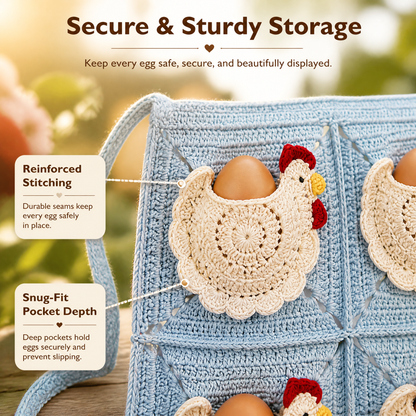🐔Handmade Crochet Hen Egg Collecting Apron🥚🎁