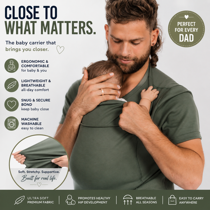 Valors™ DadCarry Baby Shirt – Keep Your Baby Close, Hands Free & Comfortable