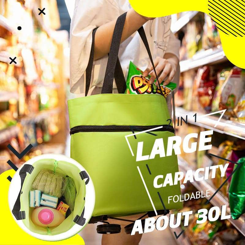 🛒Foldable 2-in-1 Shopping Bag