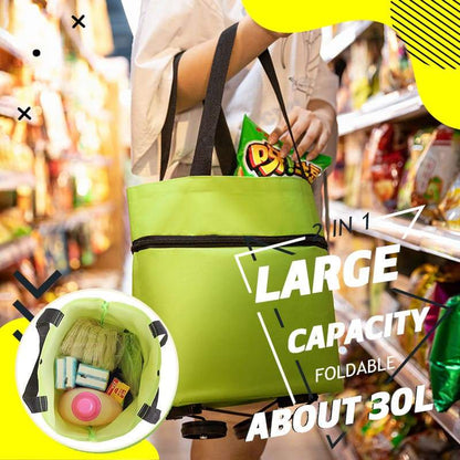 🛒Foldable 2-in-1 Shopping Bag