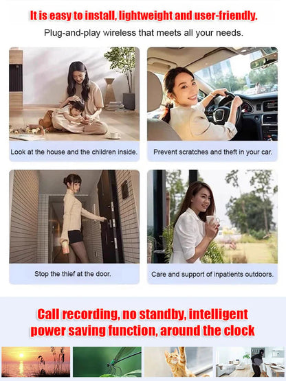 Hidden camera HD night vision. No Wi-Fi or electricity required💯Tiny and installs in 1 second ⚠️Remote real-time viewing
