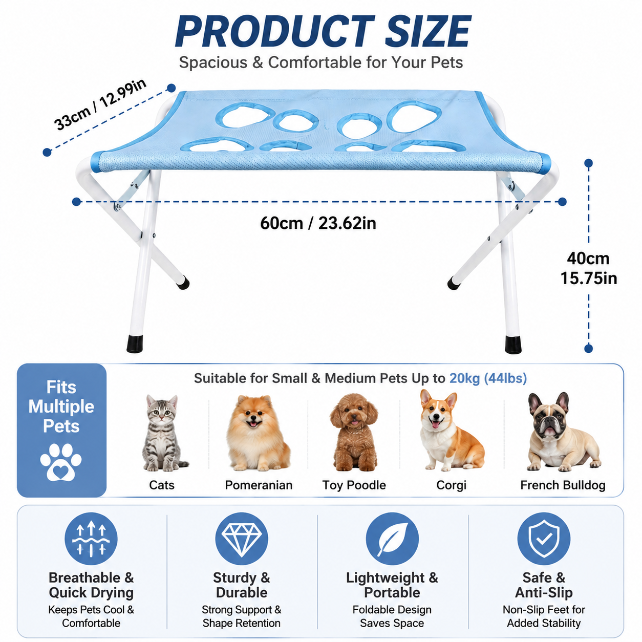 🐾 Pet Bath Support Hammock