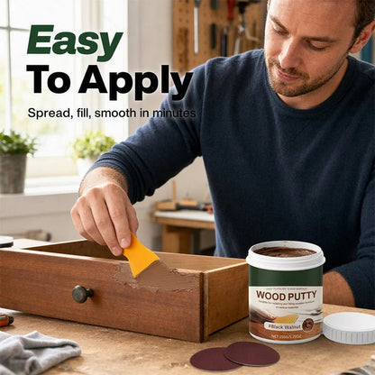 🚪Wood Repair Filler Putty – Fills Cracks & Chips, Smooths Surfaces