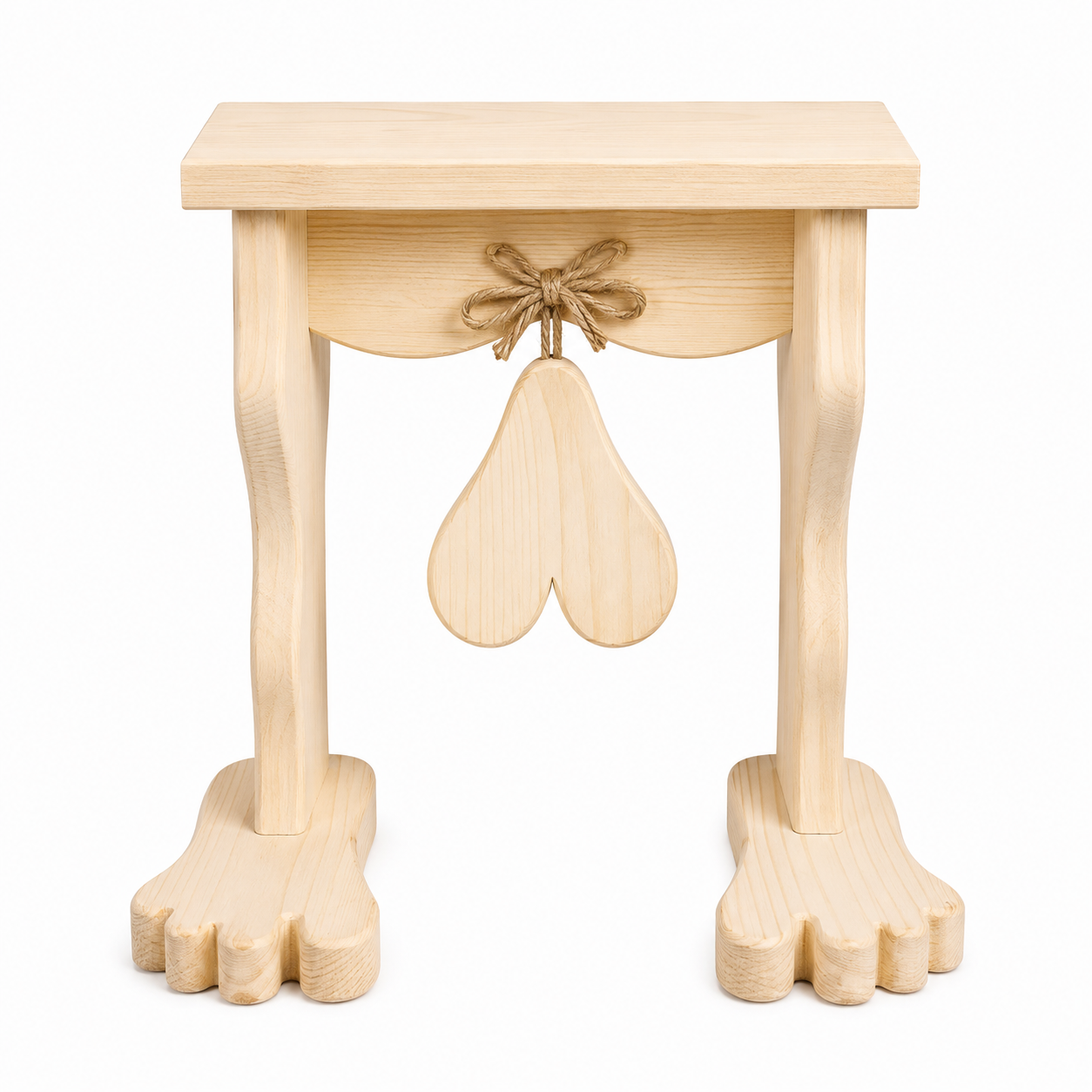🪑Funny Wooden Ball Bell Stool😂 – Rustic Farmhouse Conversation Piece