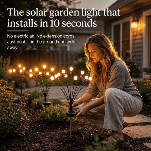 🐝✨8 LED Solar Powered Firefly Light - IPS65 Waterproof