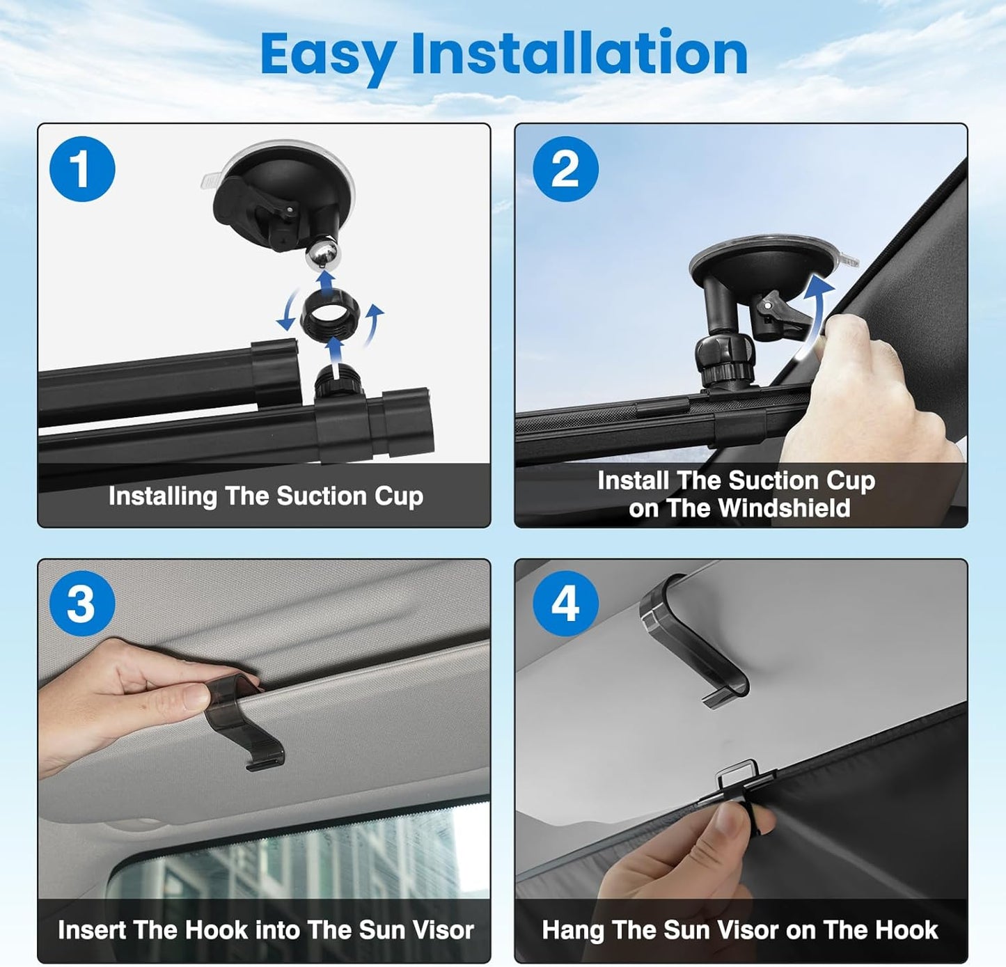 🚗☀️ VALORS™ AUTO RETRACTABLE WINDSHIELD SUN SHADE