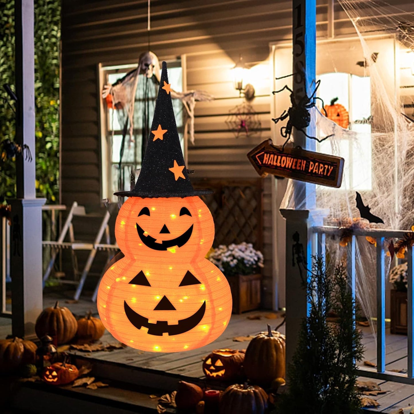 🎃 5FT Light-Up Halloween Pop-Up | Big Spooky Fun in Seconds