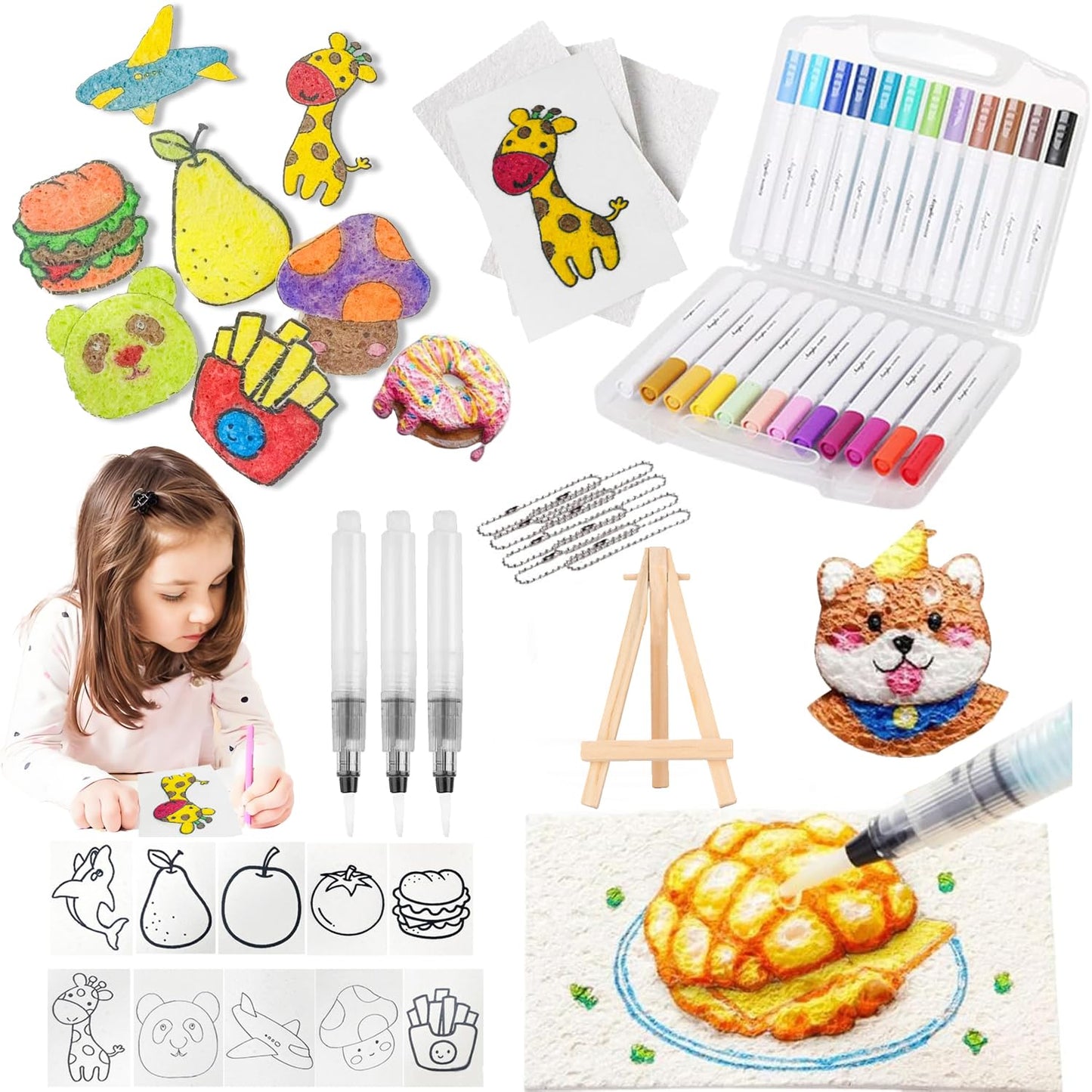 MagicPop™ 3D Texture Painting Kit – Color, Add Water & Watch It Rise