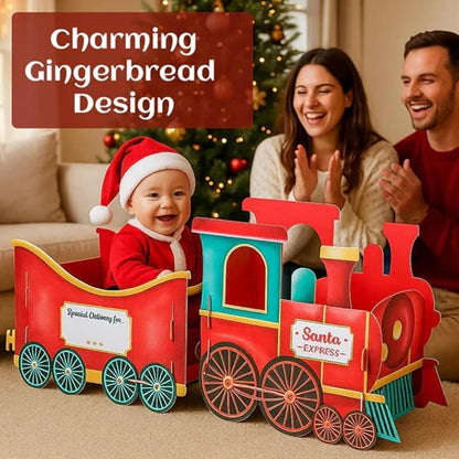 🔥Christmas Sale🎁Santa's Christmas Presents Train Gift Box — Spark Instant Holiday Wonder and Unforgettable Joy