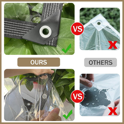 🌧️ ClearShield All Weather Tarp | Protect Your Space Without Blocking the View🏡