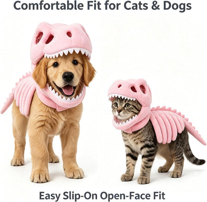 Disfrace de Esqueleto de Dinosaurio para Perros y Gatos, Disfraces de (E#,35cm)