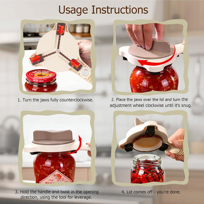 🫙 EasyTwist™ 4-in-1 Jar Opener | Open Stubborn Lids Without The Struggle