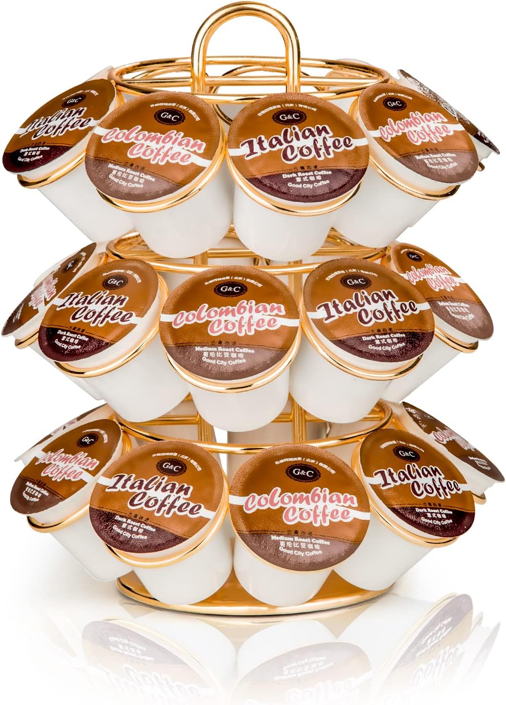 ☕ 27-Pod 360° Rotating Coffee Pod Organizer