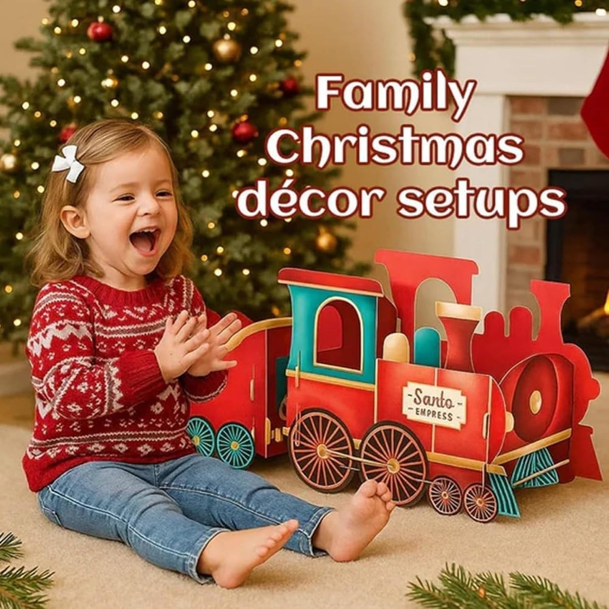 🔥Christmas Sale🎁Santa's Christmas Presents Train Gift Box — Spark Instant Holiday Wonder and Unforgettable Joy