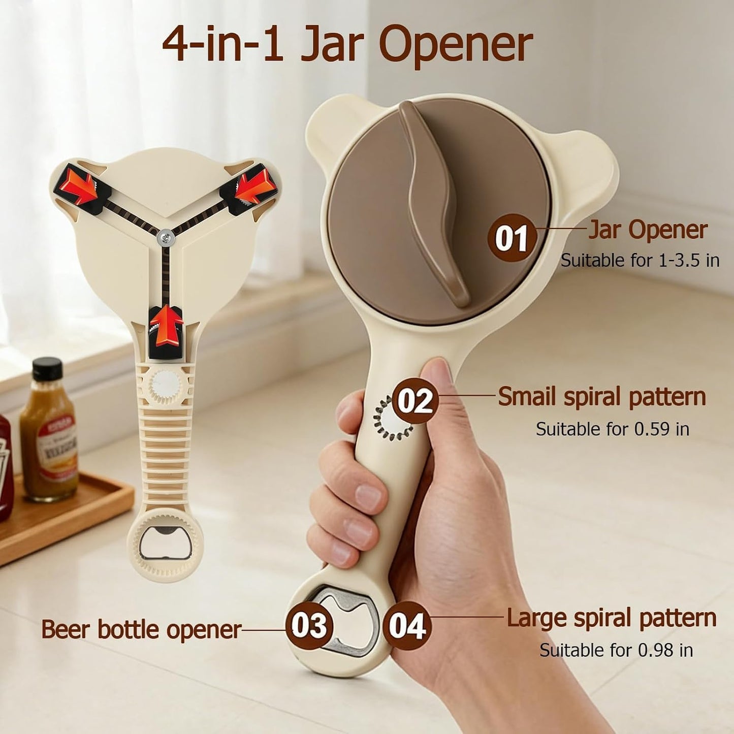 🫙 EasyTwist™ 4-in-1 Jar Opener | Open Stubborn Lids Without The Struggle