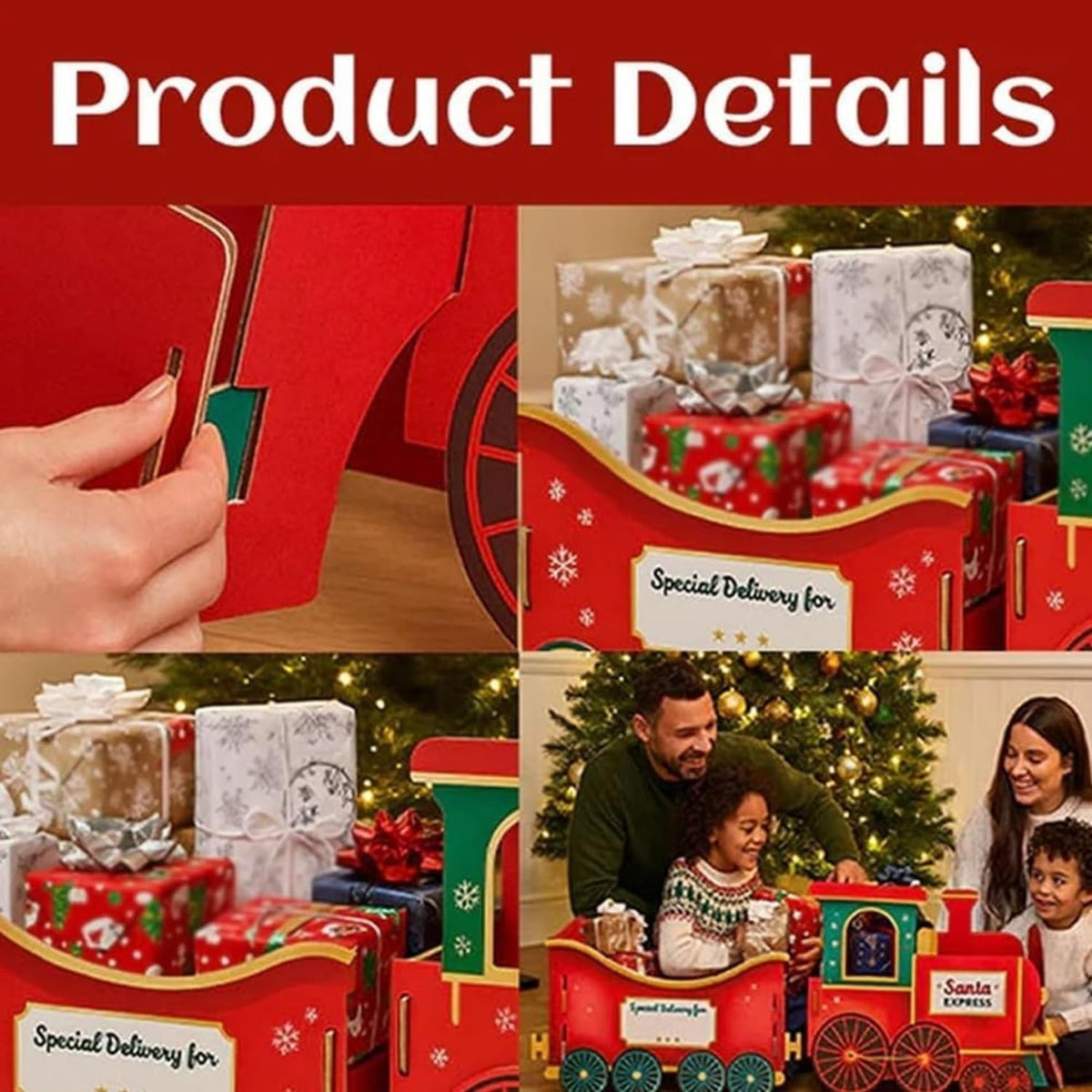 🔥Christmas Sale🎁Santa's Christmas Presents Train Gift Box — Spark Instant Holiday Wonder and Unforgettable Joy