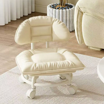 🪑Rolling Low Stool with Backrest – Padded seat & silent casters – Perfect for workshops, garages or studios – comfortable and mobile 🛠️✨