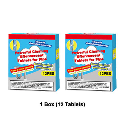 ✨Powerful Cleaning Effervescent Tablets for Pipe, Fast-Dissolving Hair Grease Clogs, Deodorizing Antibacterial Pipe Cleaner for Sink, Toilet Floor Drain