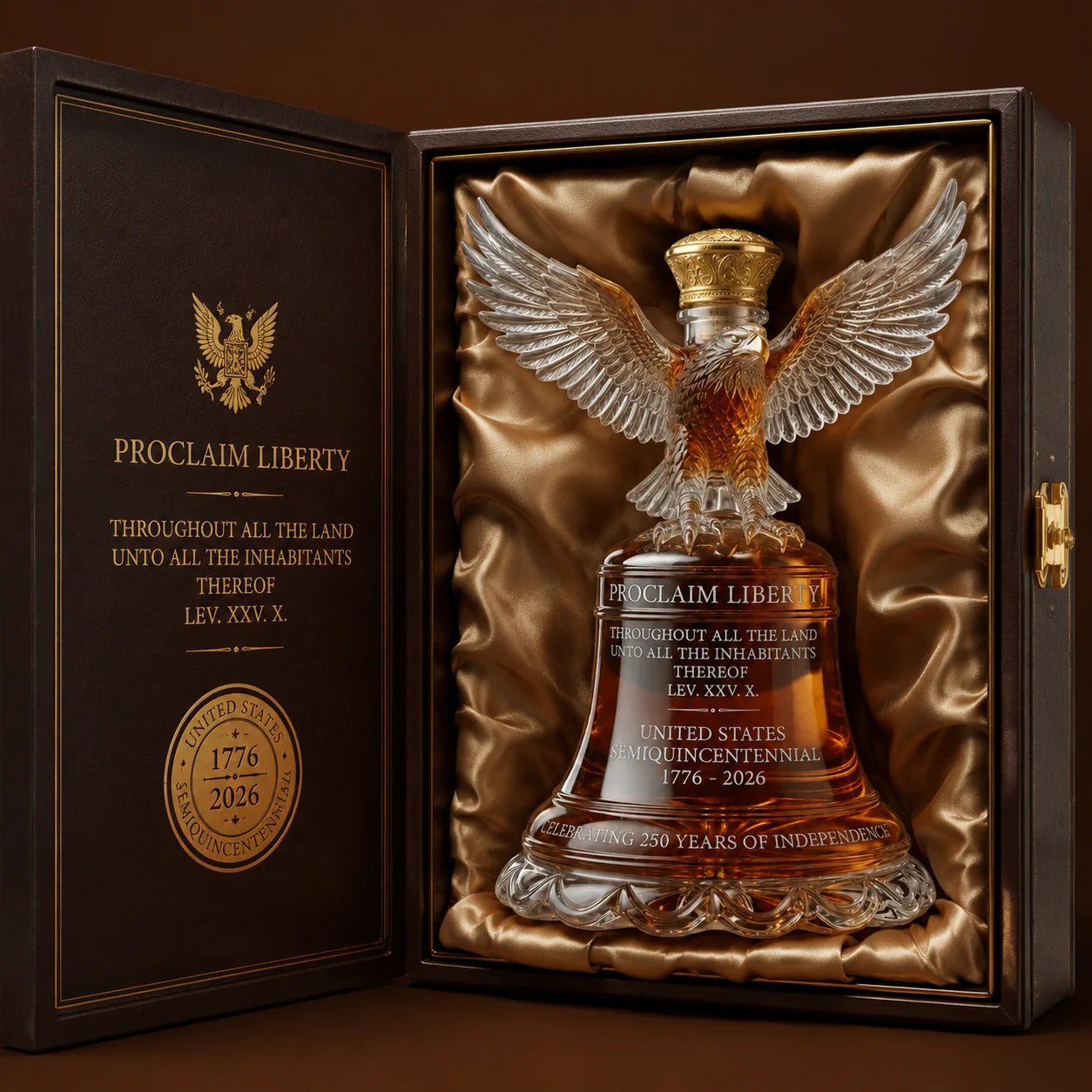 🔥 🦅American Eagle Liberty Bell Decanter