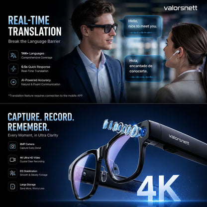 🔥LAST DAY 57% OFF - AI Vision Smart Glasses™—Real-time Translation, Camera, Music, and AI Assistant