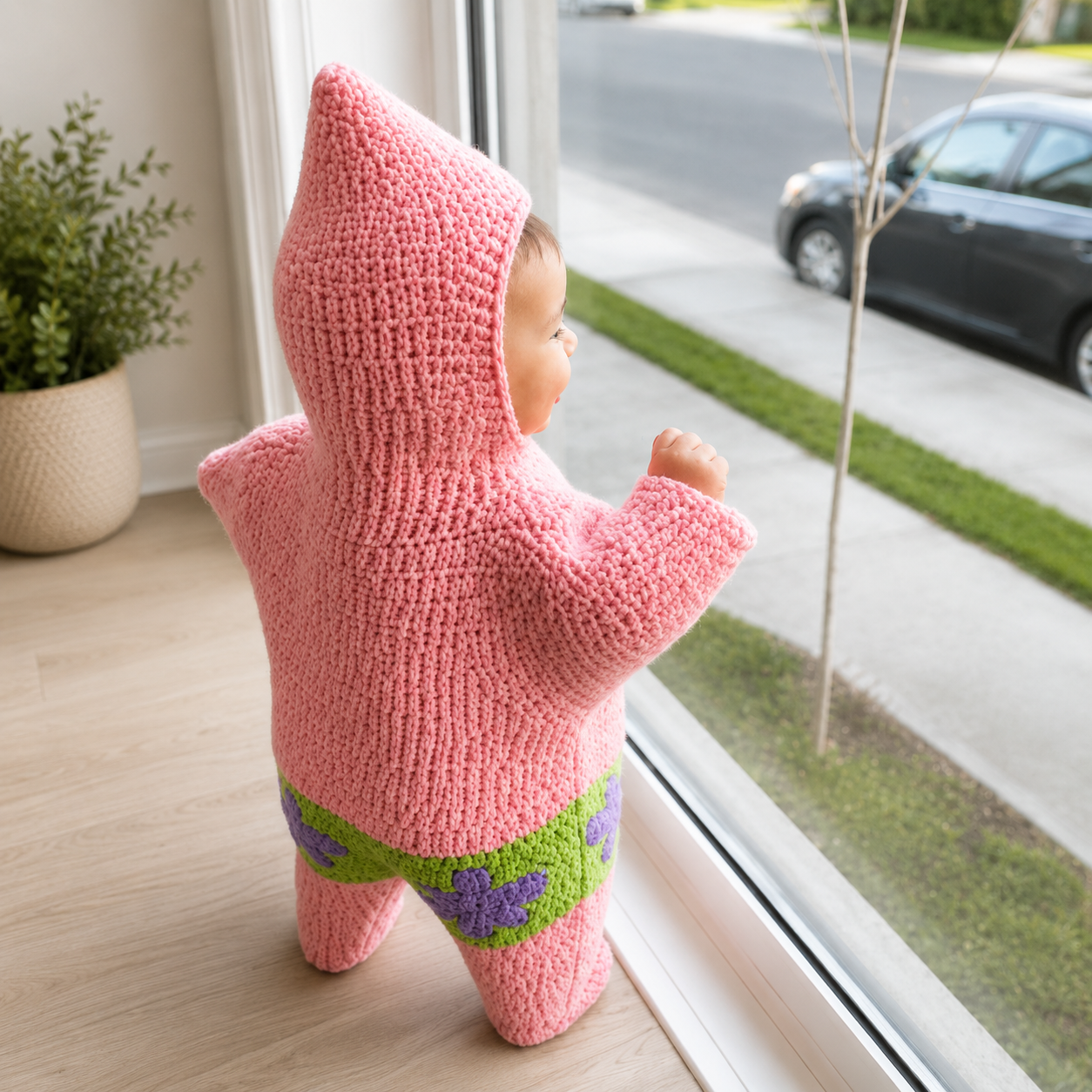 👶 StarSnuggle™ Handmade Knitted Starfish Baby Sleeping Bag