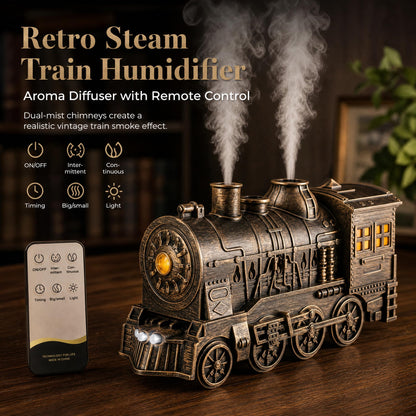 🔥Hot Sale 🚂 Christmas Train Diffuser with Vintage Steam Design