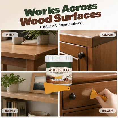 🚪Wood Repair Filler Putty – Fills Cracks & Chips, Smooths Surfaces