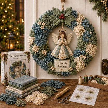 🔥 3D Fabric Poke Wreath DIY Kit