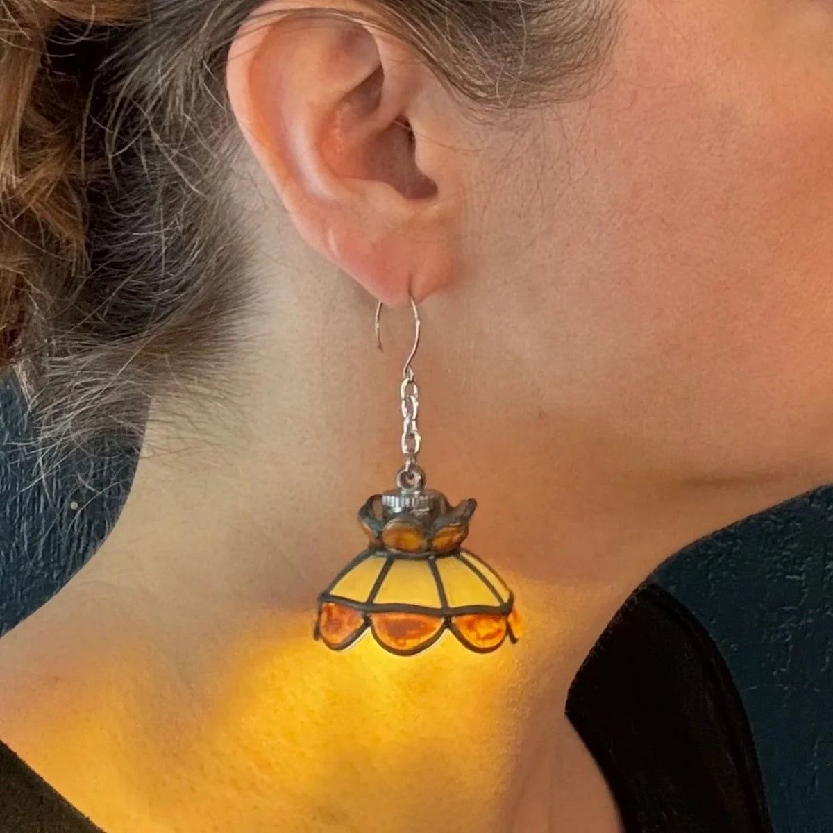 ✨ Whimsical Lamp Shade Earrings