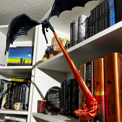 Dragon Flame Bookshelf – Decorative Bookend