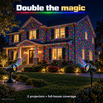 RGB Christmas Laser Projector – Outdoor Holiday Star Lights for Home & Yard 🎄✨