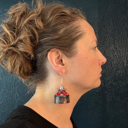 The Vintage Pizza Parlor Lamp Earrings
