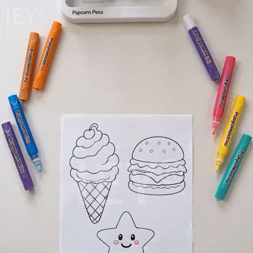 🔥Last Day Sela 🖍️🎁🔮Magic Pen – Draw 3D with one stroke!🎄 DIY Bubble Popcorn Drawing Pens🔥🪄