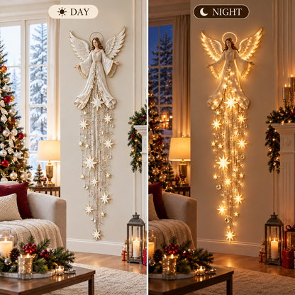 ✨ Angel Blessing Starfall Wall Light™ – Heavenly Christmas Wall Decor