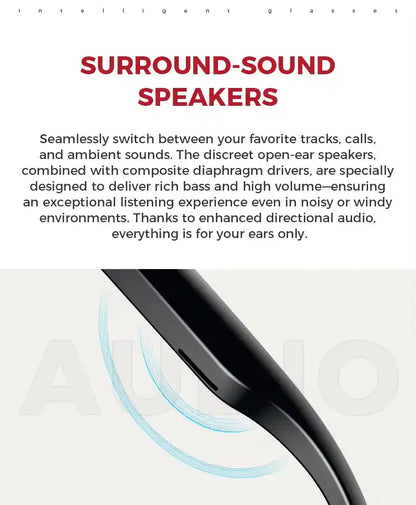 🔥LAST DAY 57% OFF - AI Vision Smart Glasses™—Real-time Translation, Camera, Music, and AI Assistant