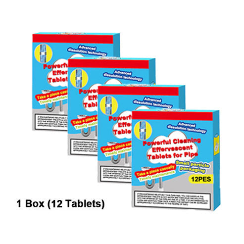✨Powerful Cleaning Effervescent Tablets for Pipe, Fast-Dissolving Hair Grease Clogs, Deodorizing Antibacterial Pipe Cleaner for Sink, Toilet Floor Drain