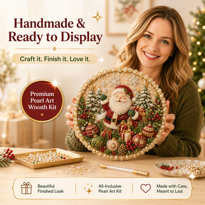 🌸🌻🍂🎄✨ Four Seasons & Holiday Pearl Art Hanging Wreath Kit