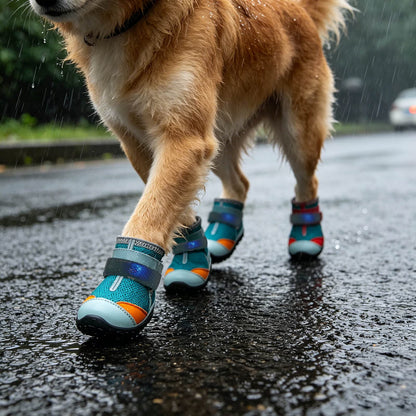 Dog Shoes with Built-in Lights