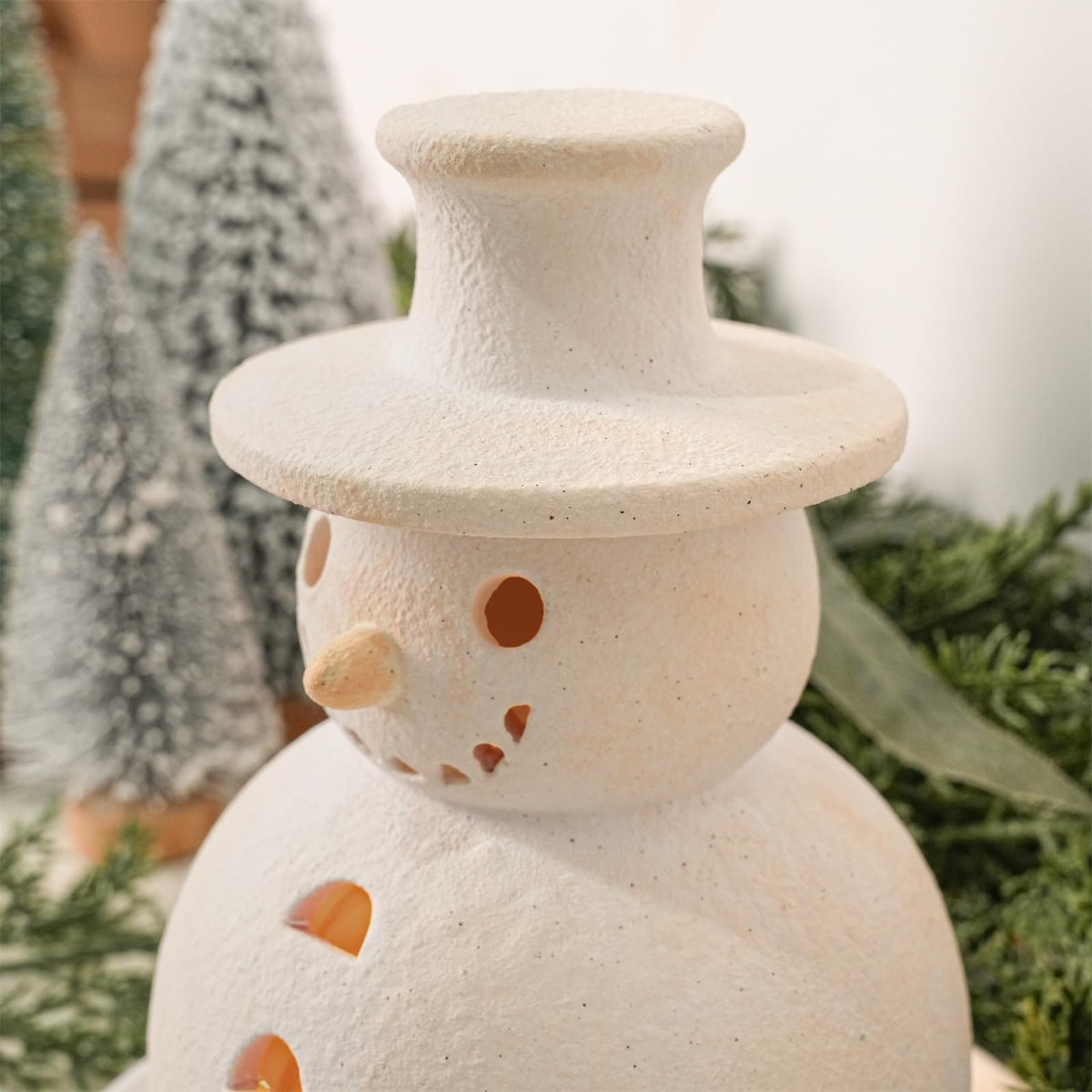 🔥Christmas Sale🎁Christmas Handmade Terracotta Snowman Figurines