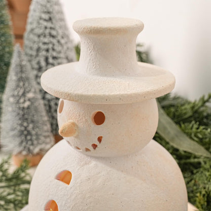 🔥Christmas Sale🎁Christmas Handmade Terracotta Snowman Figurines